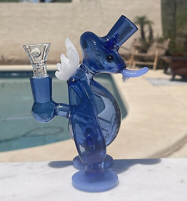 #ad #ad Mini Blue Duck Creature 6quot; Inline Percolator Tobacco Smoking Water Bong Hookah $37.99