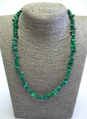 #ad Handmade green malachite necklace Genuine vintage malachite necklace Mother gift $26.00