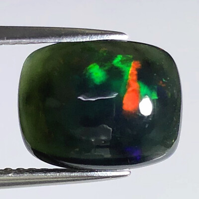 #ad 2.56 cts STRIKING COLOR PLAY 100% NATURAL BLACK WELO OPAL ETHIOPIA $29.99
