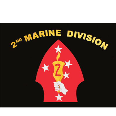 #ad 2nd Marine Division Flag USMC 2nd Mar Div Banner Military Flag $18.95