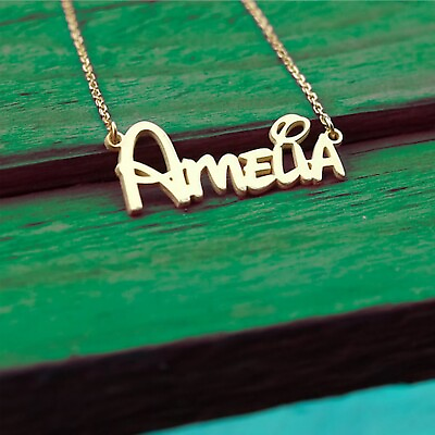 #ad Personalized Name Necklace 925 Silver Name Necklace For Women Custom Jewelry $25.99