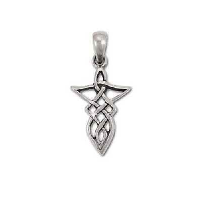 #ad 925 Sterling Silver Celtic Fish Riddle Knot Pendant Jewelry Gifts $10.49