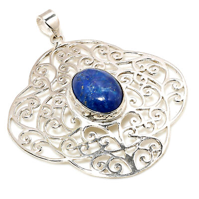 #ad Lapis Lazuli Oval Shape Gemstone Handmade Fashion Jewelry Pendant 2.30quot; MP 1066 $5.19