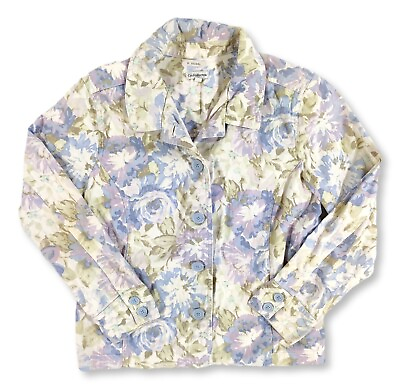 #ad Womens PL Croftamp;Barrow Floral Light Long Sleeved Jacket No Pockets $14.86