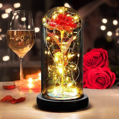#ad Mother#x27;s Day Mom Gifts Mothers Day Glass Rose Flowers Gifts for Mom Wife Grandma $13.97