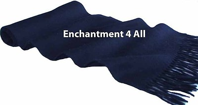 #ad NEW CLASSIC 70quot;X11quot; 100% 2 PLY PURE CASHMERE MEN NECK SCARF MUFFLER NAVY BLUE $20.99