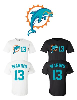 #ad Dan Marino #13 Miami Dolphins Jersey player shirt $13.99