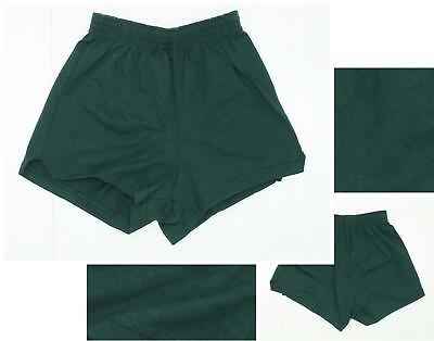 #ad NEW Badger Sport Girls Elastic Waist Jersey Knit Cheer Shorts Forest Green Small $6.75