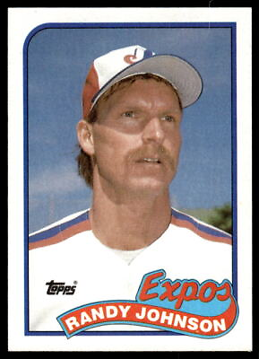 #ad 1989 Topps Randy Johnson Rc #647 Montreal Expos $1.59