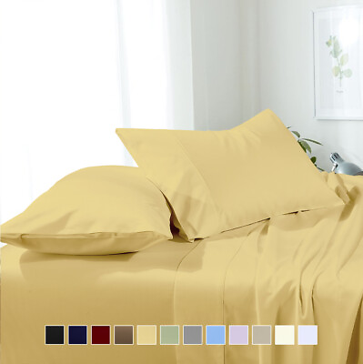 #ad Super Soft Comfortable Attached Waterbed Solid Sheet Set Microfiber Wrinkle Free $49.99