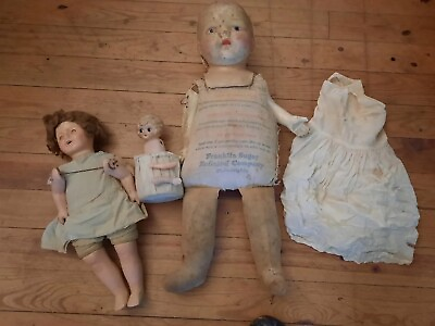 #ad antique porcelain doll parts vintage lot $80.00