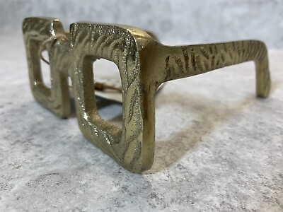 #ad Gold Brass Glasses Sculpture Decorative Piece Decorative Glasses $30.00