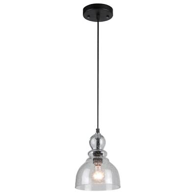 #ad Westinghouse Fiona Mini Pendant Oil Rubbed Bronze Finish Clear Seeded Glass New $29.95