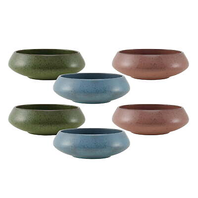 #ad 27 Ounce Modern Speckle Set of 6 Stoneware Bowls in Assorted Colors $23.12