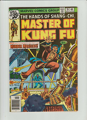 #ad SHANG CHI Master of Kung Fu #70 Marvel 1978 VF F Murder Mansion BLACK JACK TARR C $9.00