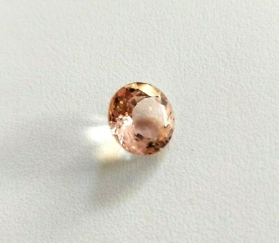 #ad AAA 10 mm Brilliant Cut Round Peach Morganite Ring Natural Loose Gemstone Clean $286.00