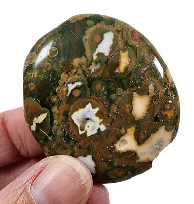 #ad Jasper Rainforest Polished Smooth Stone Brazil 22.9 grams $5.99