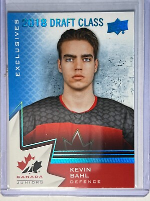 #ad 2020 Team Canada 2018 Draft Class Blue Exclusives #86 Kevin Bahl Mult. $1.50