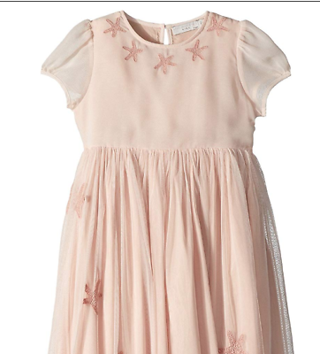 #ad Stella McCartney NEW Maria Cap Sleeve Pink Tulle Star Patches Authentic Dress 2T $69.00