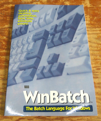 #ad vintage Winbatch The Batch Language for Windows Book $17.99