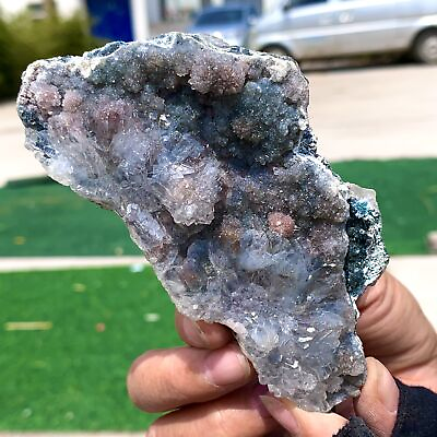#ad 152G Natural druzy Vision Amethyst quartz cluster crystal specimen Healing $54.40