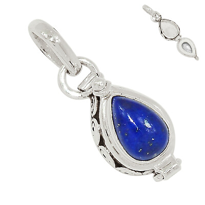 #ad Poison Natural Lapis Lazuli 925 Silver Pendant Jewelry ALLP 21147 PSNP3 $13.99