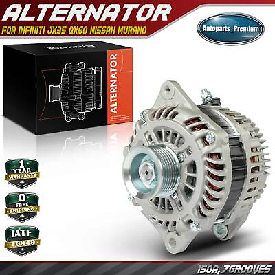 #ad Alternator for INFINITI JX35 QX60 Nissan Murano Pathfinder 3.5L 150A CW 7 Groove $148.99