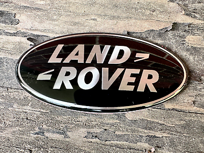 #ad LAND ROVER FRONT GRILLE BADGE GLOSS BLACK EMBLEM BLACK BADGE RANGE ROVER $17.47