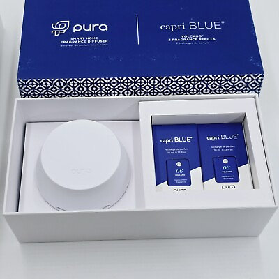 #ad Capri Blue Pura Smart Home Plug in Diffuser Kit Volcano $64.99