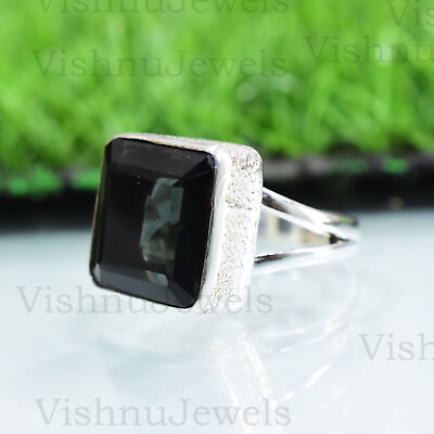 #ad Black Tourmaline 925 Sterling Silver Handmade Ring mother#x27;s Day Jewelry VVP 620 $12.48