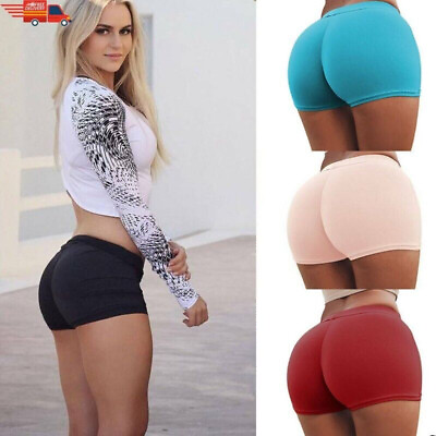 #ad Women Sports Yoga Shorts Low waisted Gym Workout Fitness Casual Hot Pants $1.99