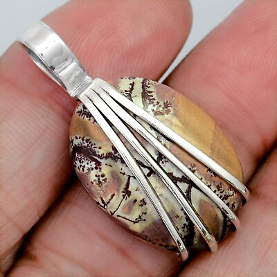 #ad Natural Sonora Dendritic 925 Sterling Silver Pendant Jewelry P 1302 $12.99