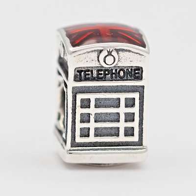#ad New Authentic Pandora Charm London Calling Telephone Booth Call Me 791202EN49 $56.00