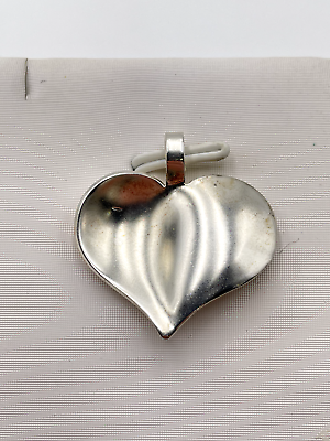 #ad STERLING SILVER 925 HEART PENDANT 4.3g $19.95