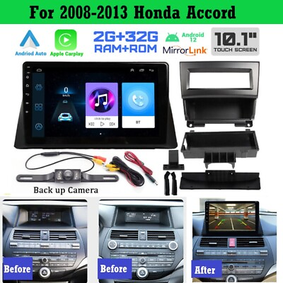 #ad For HONDA ACCORD 08 13 Android Auto Apple Carplay Car Stereo GPS Navi Radio USA $129.52