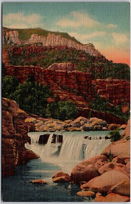 #ad Arizona AZ Oak Creek Canyon Highway Flagstaff to Prescott Vintage Postcard $8.95