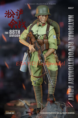 #ad Mini times toys M037 1 6 Shanghai Battle Machine Gunner Action Figure In Stock $180.50