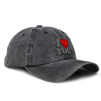 #ad Soft Washed Baseball Cap I Love You Cotton Dad Hats for Men amp; Women $23.99