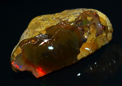 #ad 71.50 Natural Opal Rough AAA Quality Ethiopian Welo Fire Opal Raw Gemstone $57.20