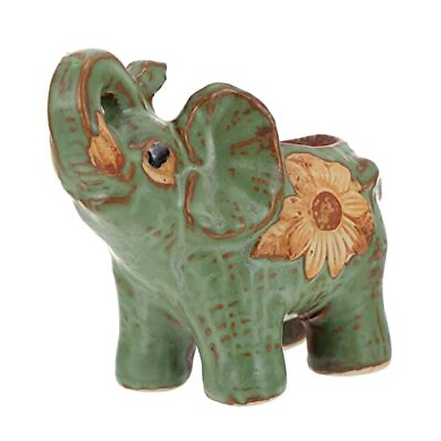 #ad Ceramic Elephant Flower Pot Small Ceramic Elephant Cute Succulent Planter Ele... $21.93