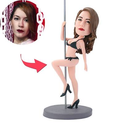 #ad Pole Dancer Custom Bobblehead With Engraved Text $89.16