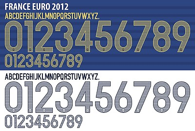 #ad Nameamp;Number Set For France Euro Cup 2012 Home Away Retro Football Soccer $12.99
