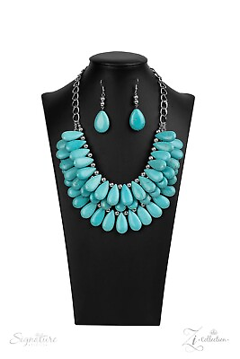 #ad Paparazzi The Amy Turquoise Blue Zi Signature Collection $17.95