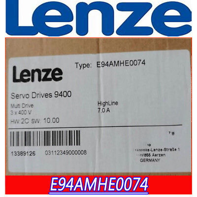 #ad Lenze Series Brand New FREE SHIPPING US Stock ​for Model E94AMHE0074 $3858.00