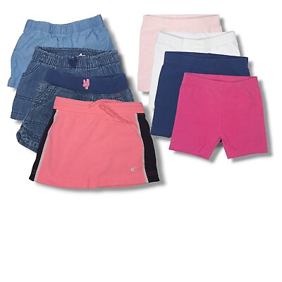 #ad Toddler Girl 8 Short Pants Shorts Skort Short Leggings Bundle Lot Size 3T $16.90