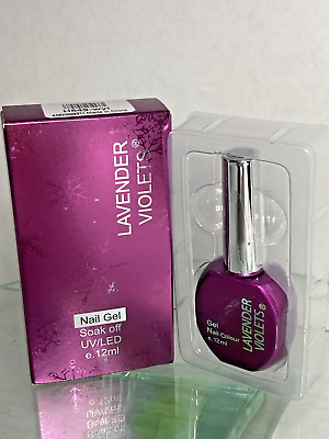 #ad Lavender Violets Nail Gel Soak Off UV LED e. 12ml H549 wyt $9.23