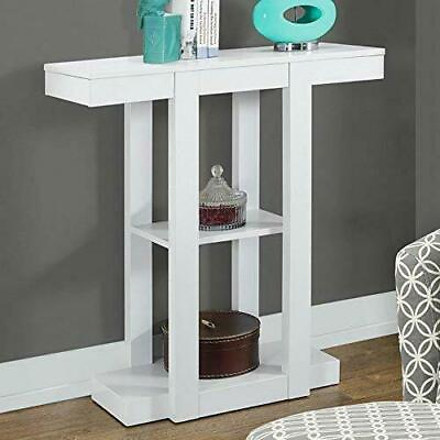#ad Monarch Specialties I 2455 White Hall Console Accent Table 32quot; $132.99