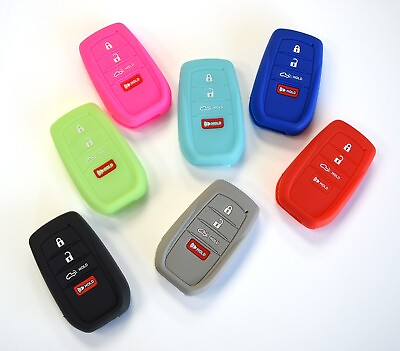 #ad 2023 2024 Toyota Crown Solid Remote Key Cover Soft Silicone Protective Rubber $9.99