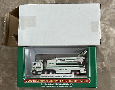 #ad Hess Chrome 2009 Miniature Space Shuttle Transport Truck And Shuttle Very Rare $2250.00