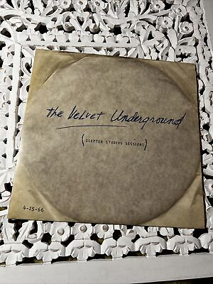 #ad Scepter Studios Acetate by The Velvet Underground Vinyl LP Record Numbered 04404 $132.00